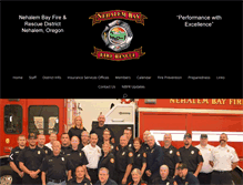 Tablet Screenshot of nehalembayfirerescue.org